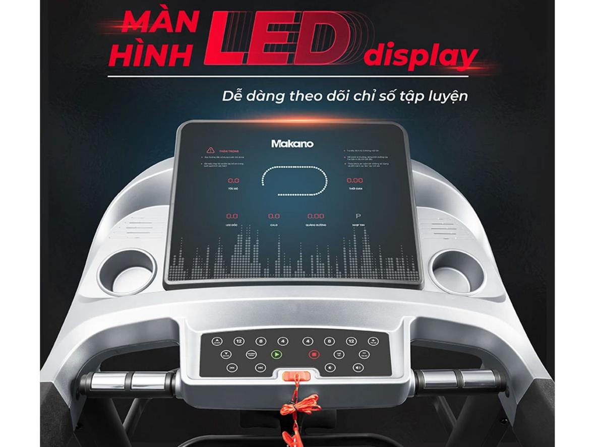 Phụ kiện đi kèm và tính năng kết nối (minh họa).","imagePrompt":"Collage showing massage belt, abdominal bar, dumbbells and Bluetooth control on screen.