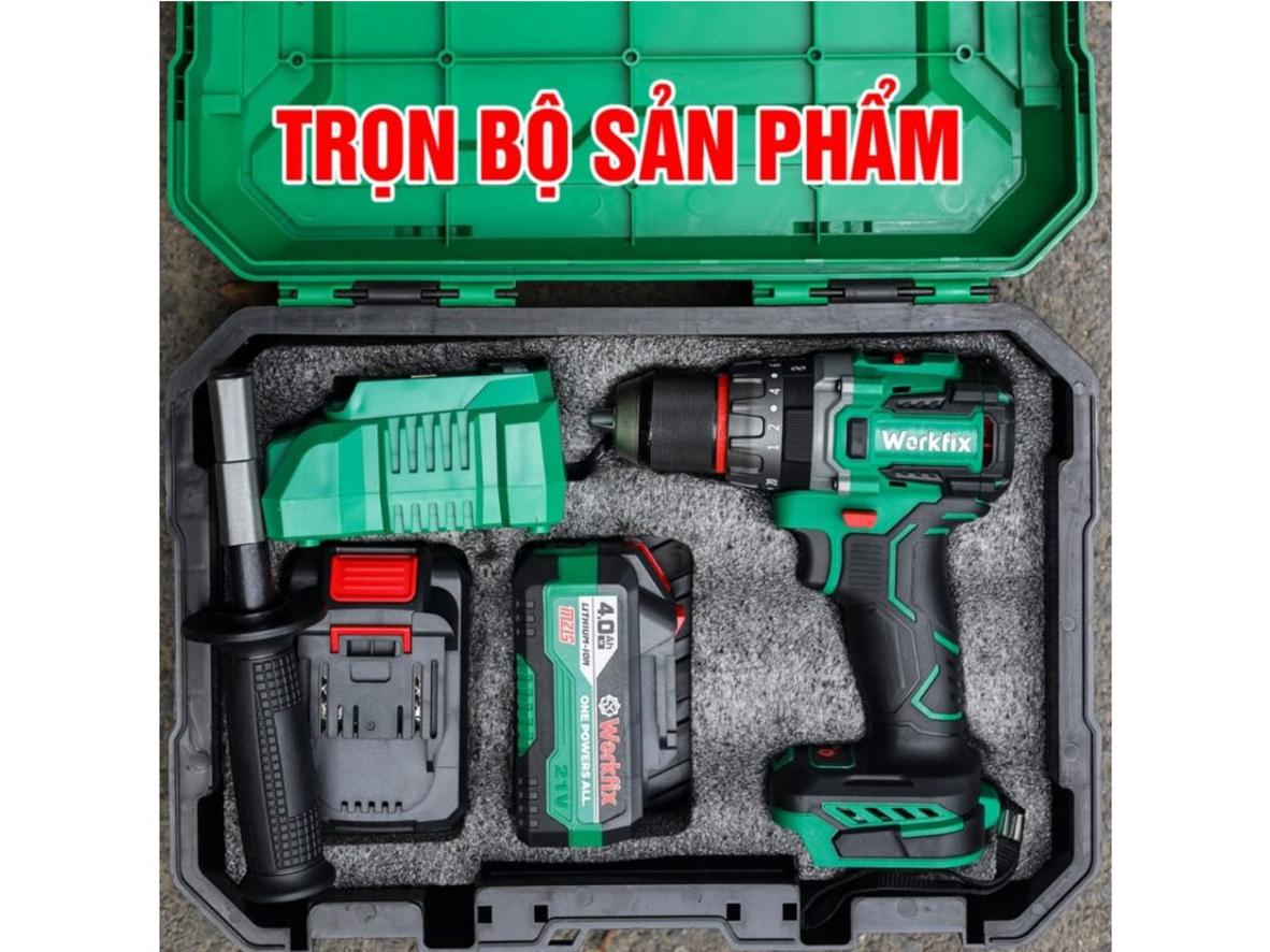 Pin Lithium 21V/4Ah — dùng lâu, thay nhanh