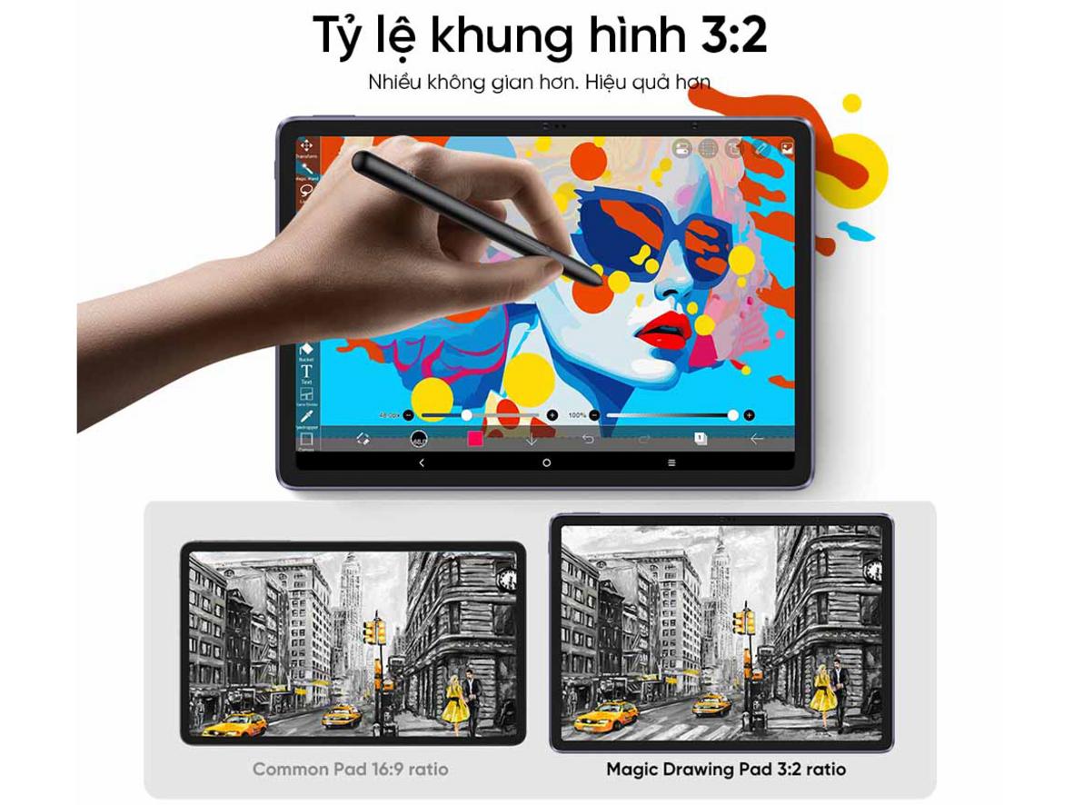Pin 8000mAh, sạc nhanh 33W và cấu hình mạnh cho workflow di động