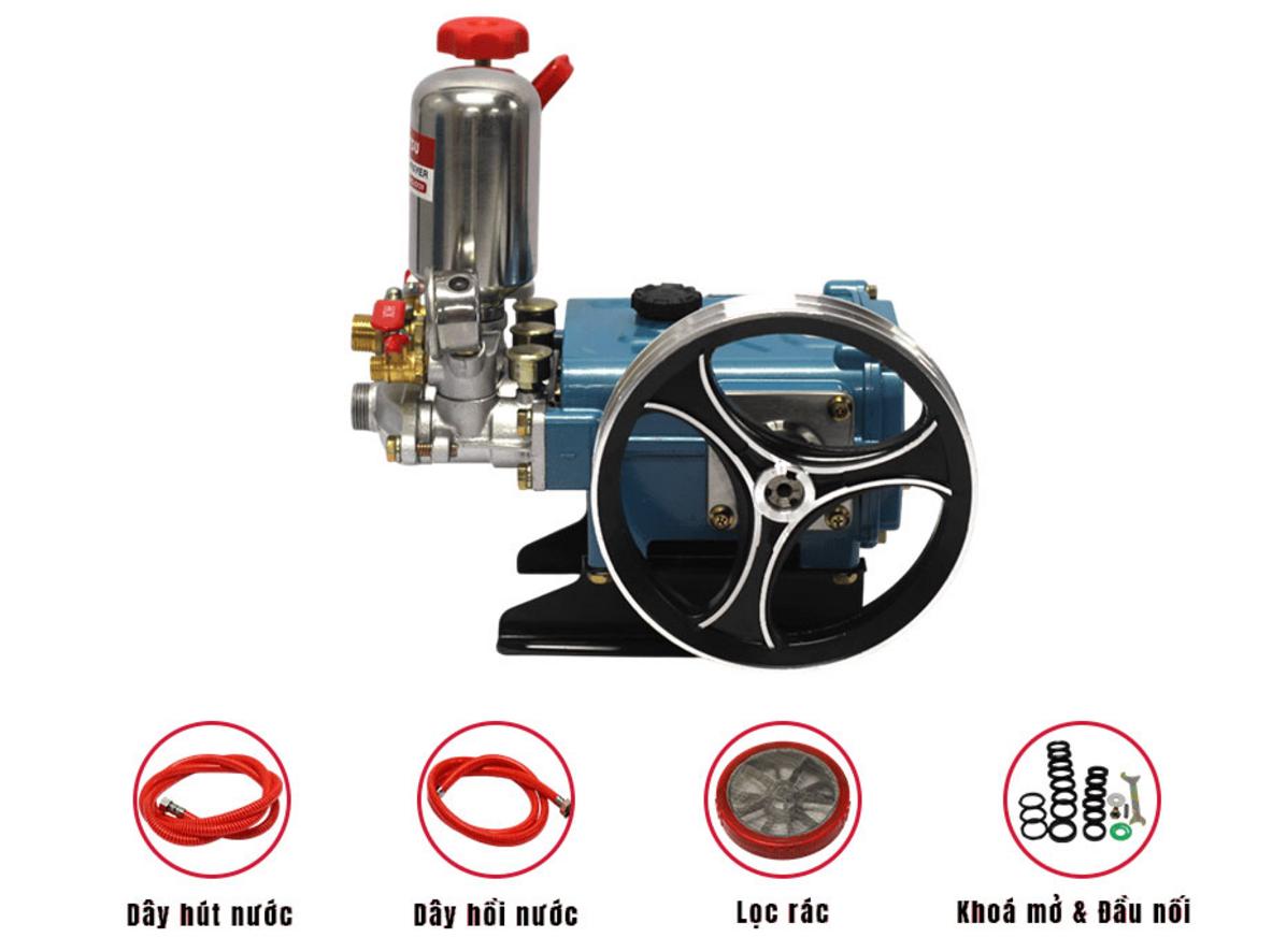 Piston thép 3 ty — bền, ít bảo trì.