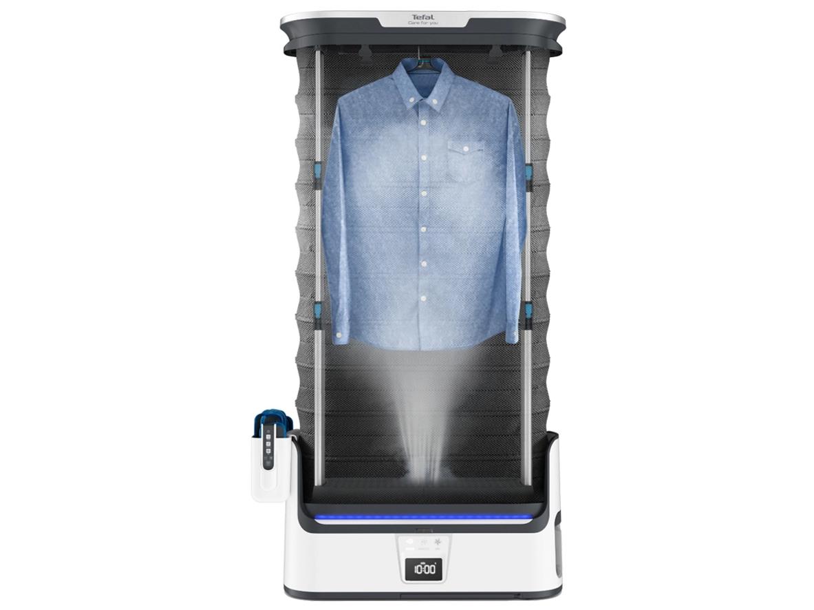 Steam I‑Blue tạo hơi nước tự nhiên, an toàn cho mọi loại vải (lụa/len/vest).