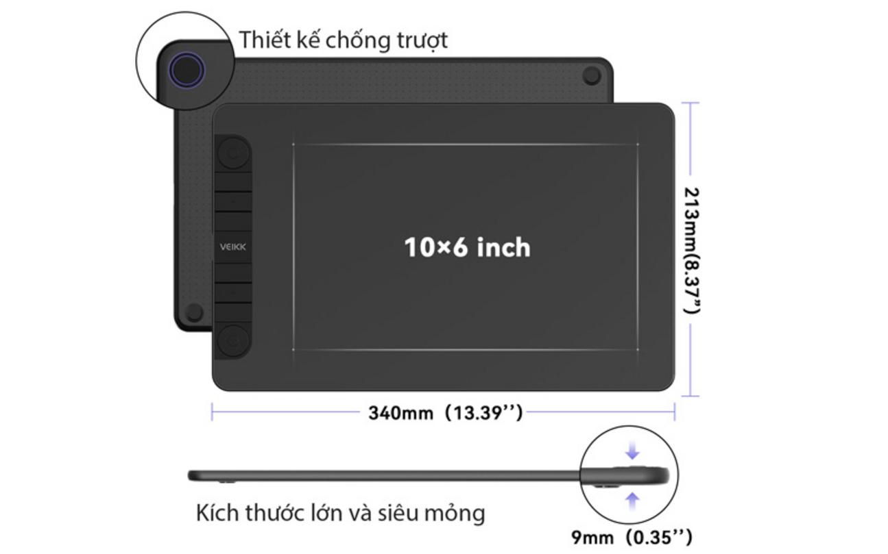 2 vòng xoay Dial + 6 phím tắt tùy chỉnh
