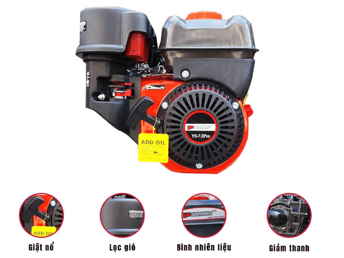 Đầu nổ chạy kết hợp cùng máy bơm nước