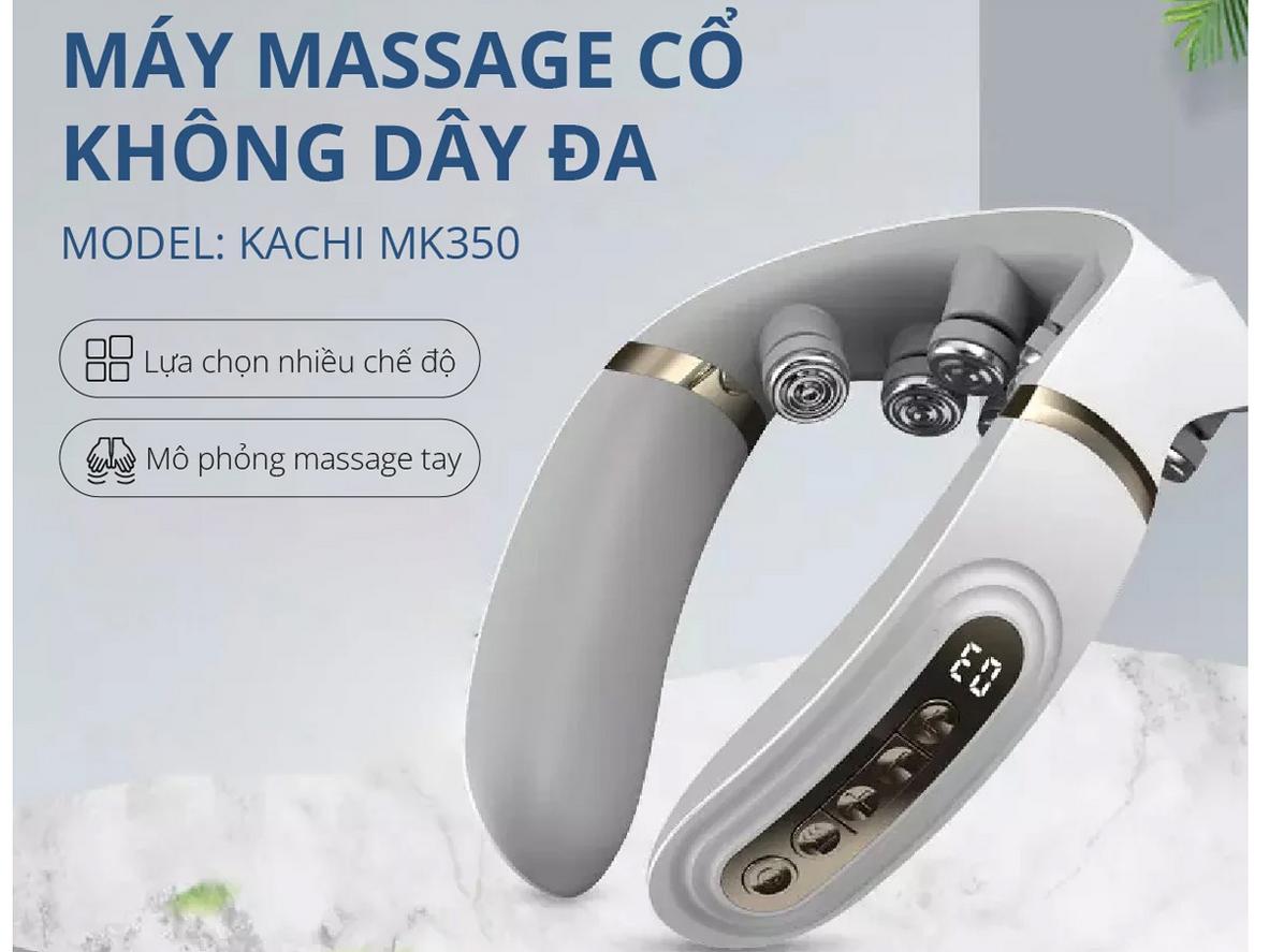 10 đầu massage độc lập giúp tác động đa điểm lên vùng cổ.