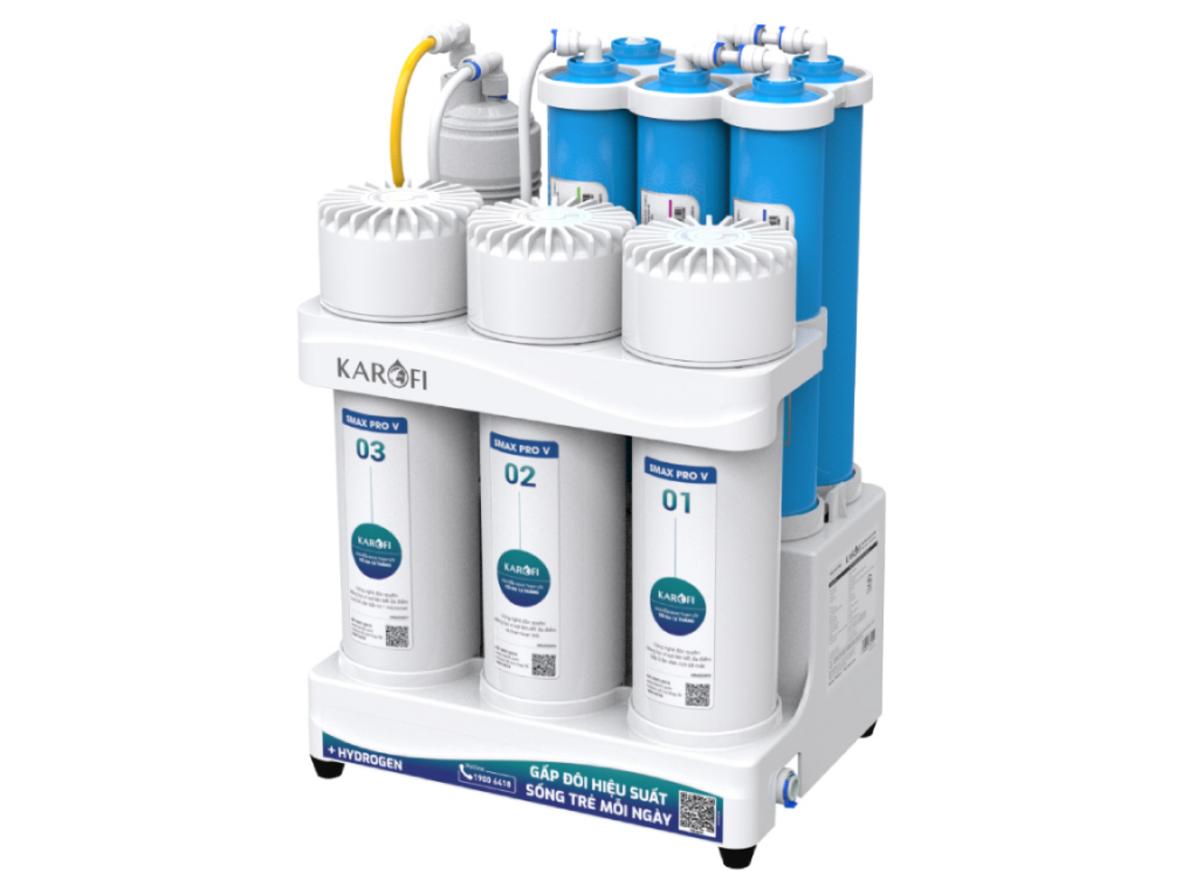Hệ 10 lõi lọc Smax trên Karofi KAQ-U03 Pro