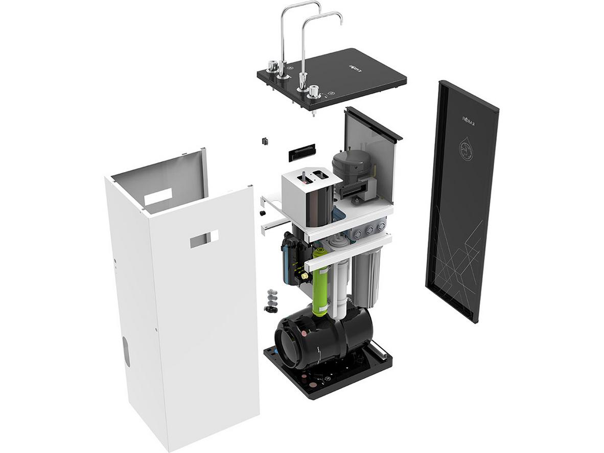 Hệ thống 10 lõi lọc SMAX trên Karofi KAH-D10.
