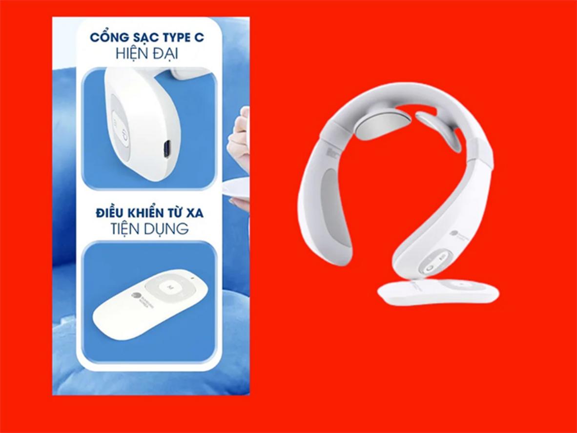 15 mức cường độ và thiết kế chữ U ôm cổ