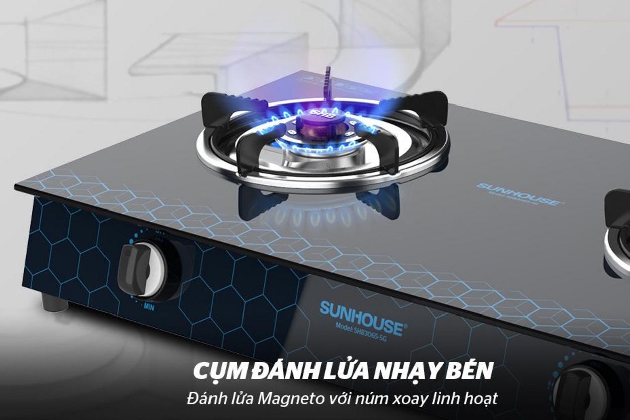 2 vùng nấu giúp chế biến nhanh và linh hoạt.