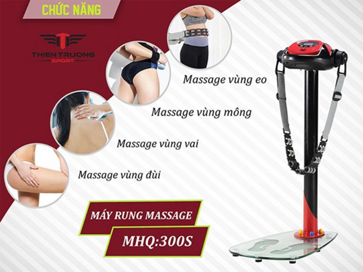 20 cấp độ rung và 5 chương trình cài sẵn của MHQ 300S