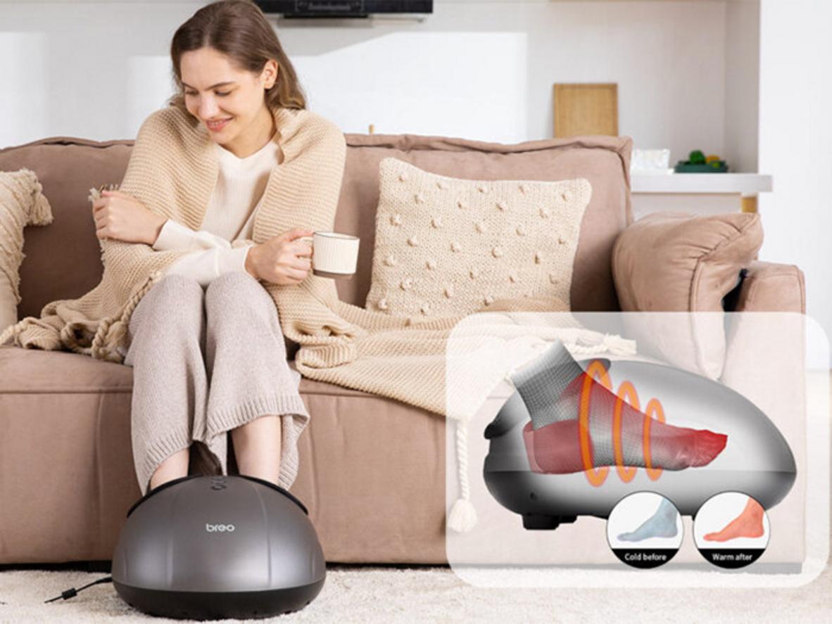 3 chế độ massage và 3 mức áp lực nén khí