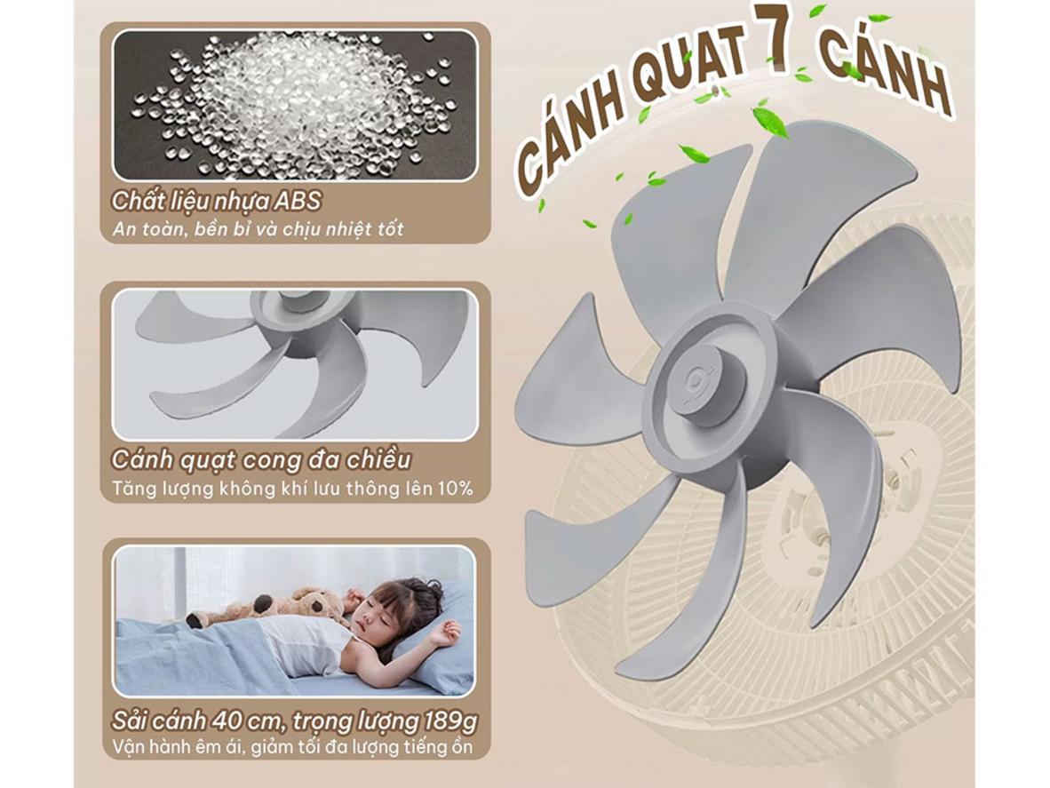 3 chế độ gió linh hoạt theo từng nhu cầu sử dụng.