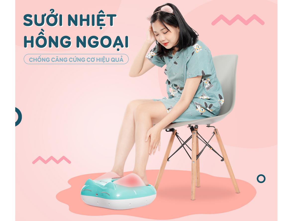 Tùy chỉnh 3 cường độ, hẹn giờ 15 phút và chất liệu ABS bền đẹp.