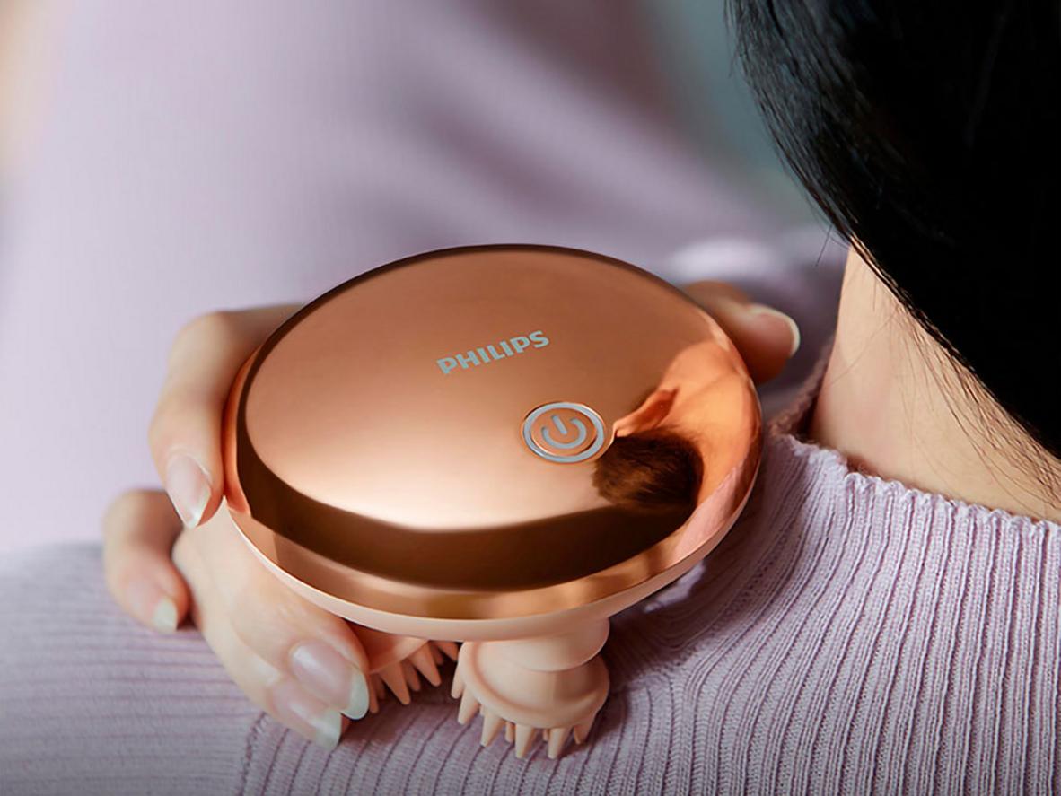 4 đầu massage silicon mang lại trải nghiệm êm ái và thư giãn