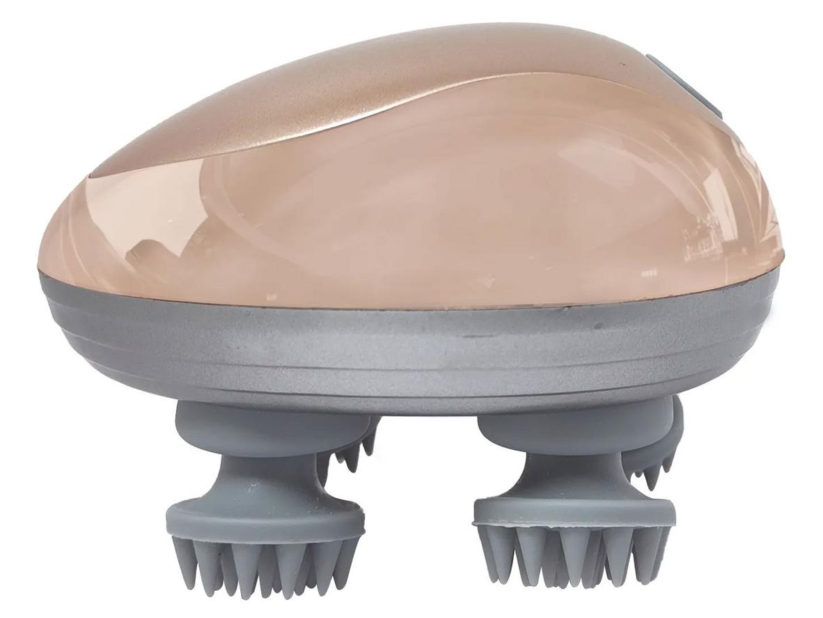 4 đầu massage silicon xoay 360° giúp thư giãn đều và êm.