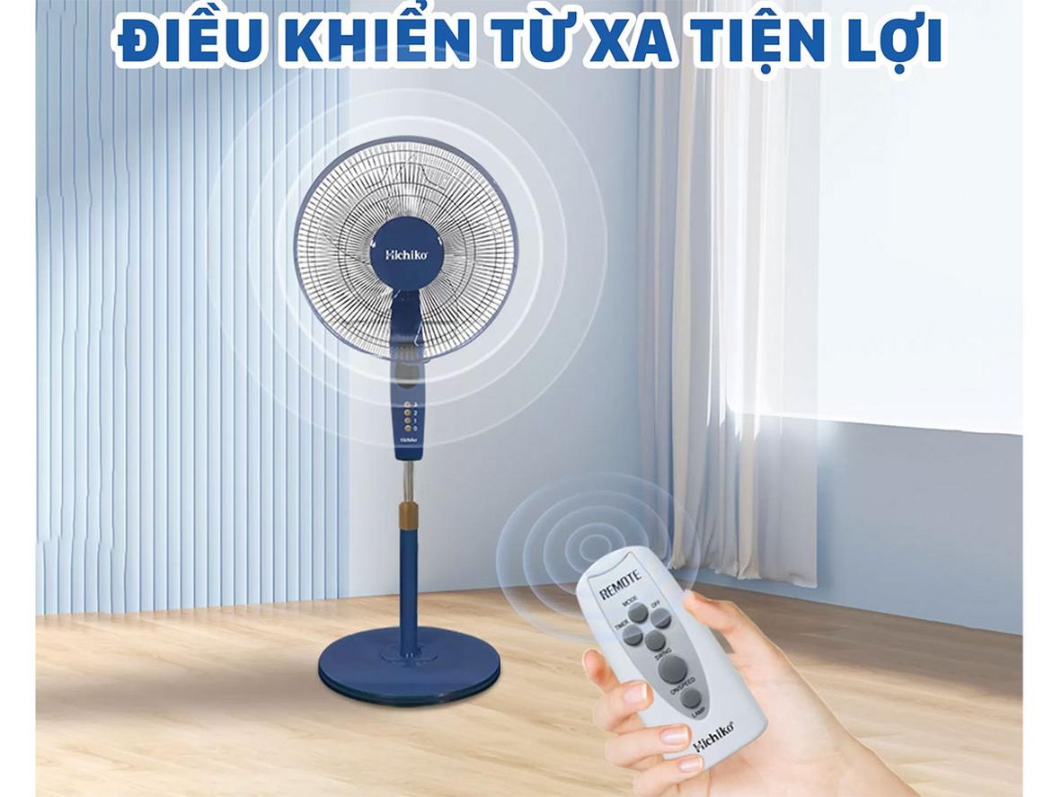 5 cánh ABS và sải cánh 38cm tạo gió tản đều