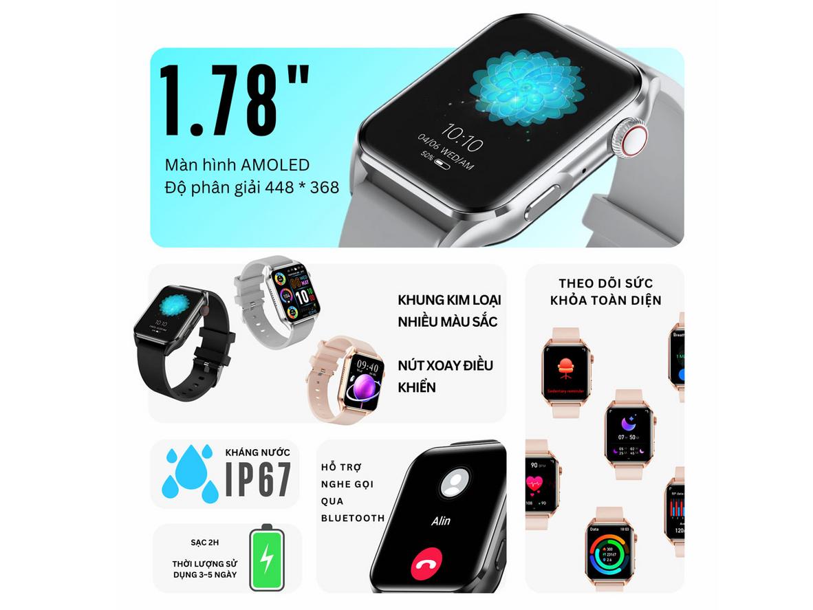 Màn hình AMOLED 1.78 inch của Zobo NovaBiz