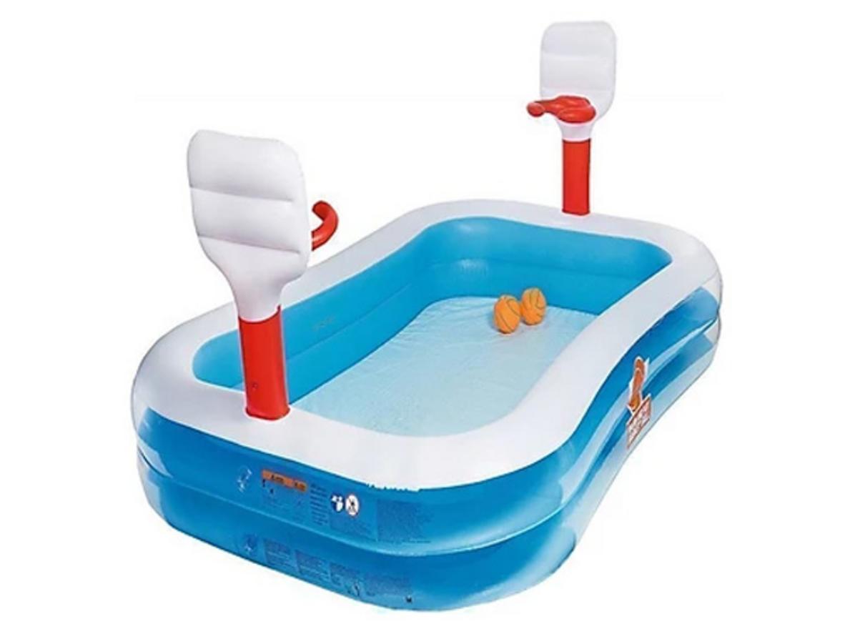 Tổng quan Bể phao 2 in 1 ném bóng rổ Bestway 54122