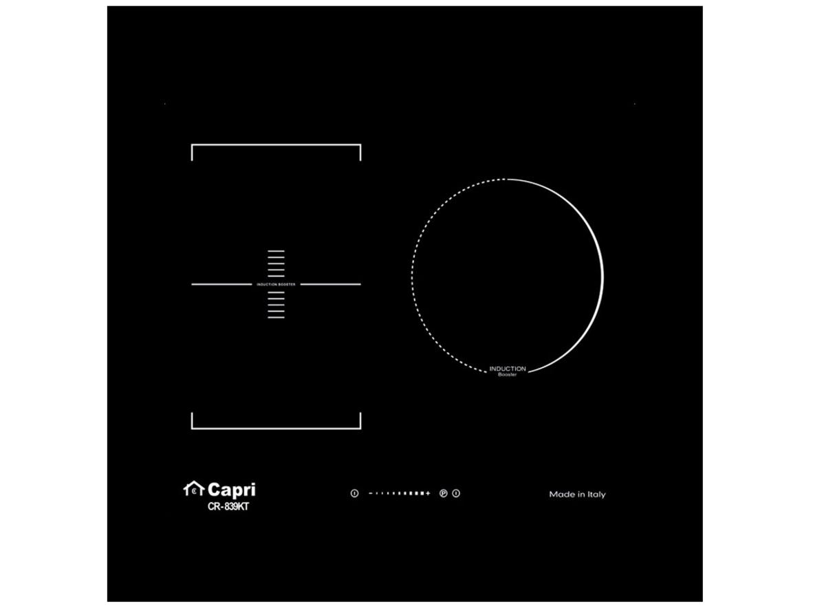 Tổng quan Bếp từ 3 vùng nấu Capri CR-839KT