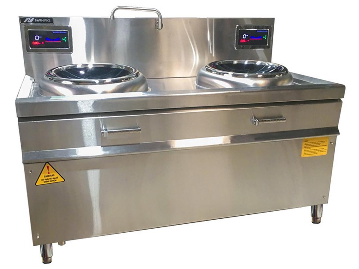 Tổng quan Bếp từ công nghiệp đôi Nahaki (lõm kính, không gồm chảo)