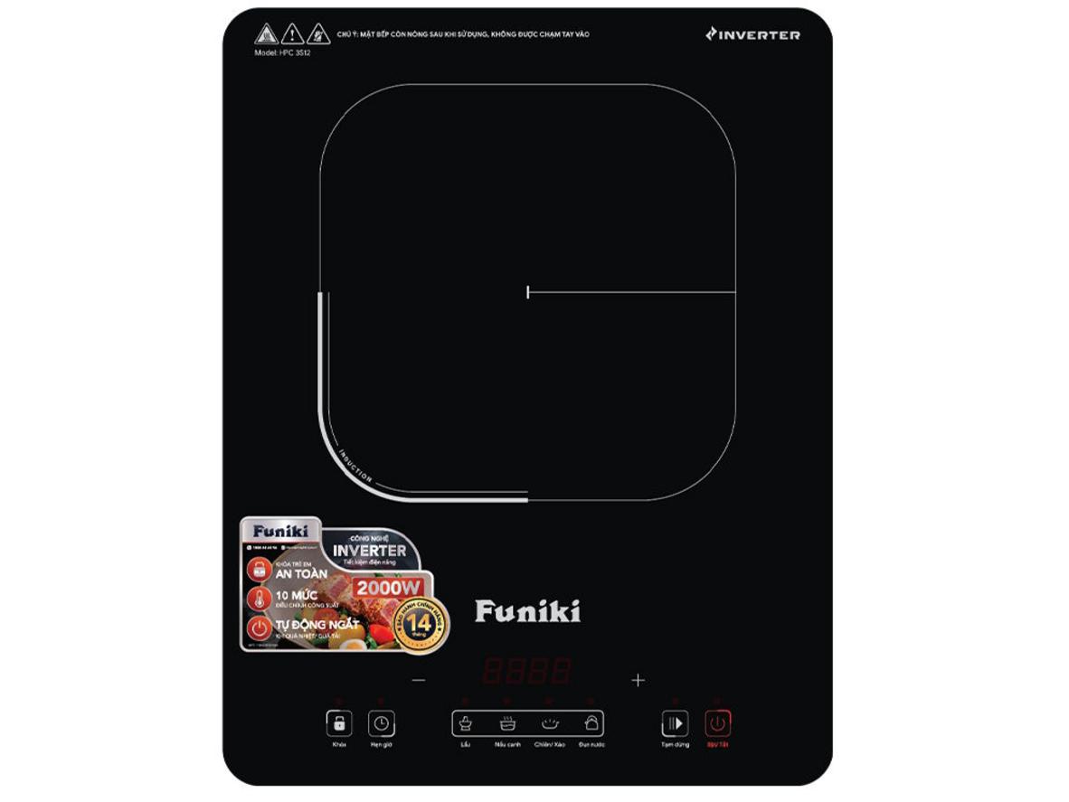 Tổng quan Bếp từ đơn Funiki HPC 3S12