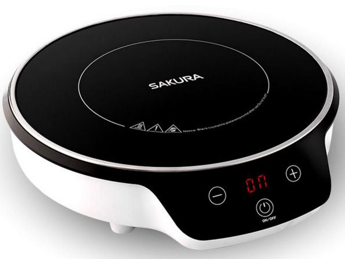 Tổng quan Bếp từ đơn Sakura SE1150W (kèm nồi lẩu inox)