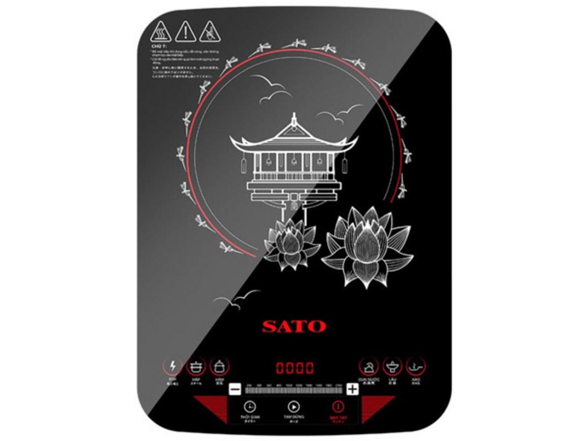 Tổng quan Bếp từ đơn Sato BT045 (Tặng nồi lẩu inox)