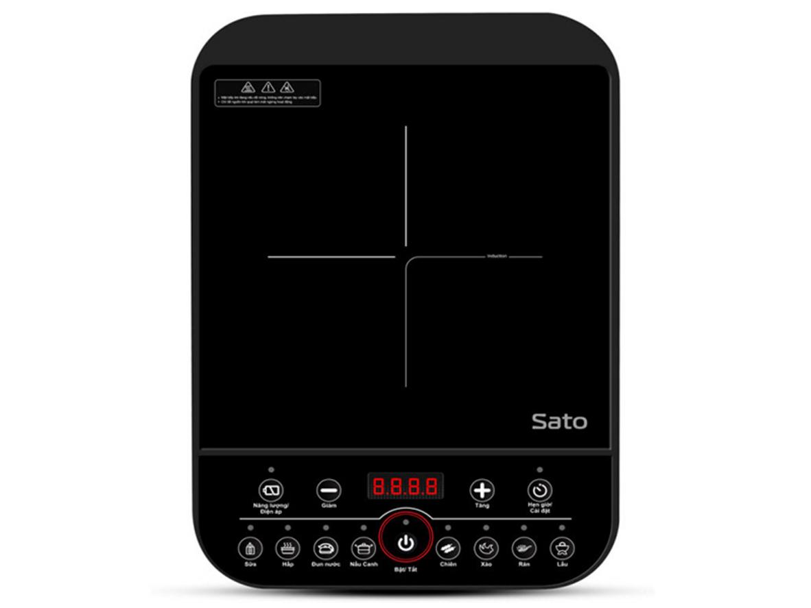 Tổng quan Bếp từ đơn Sato BT051 (tặng nồi lẩu inox)