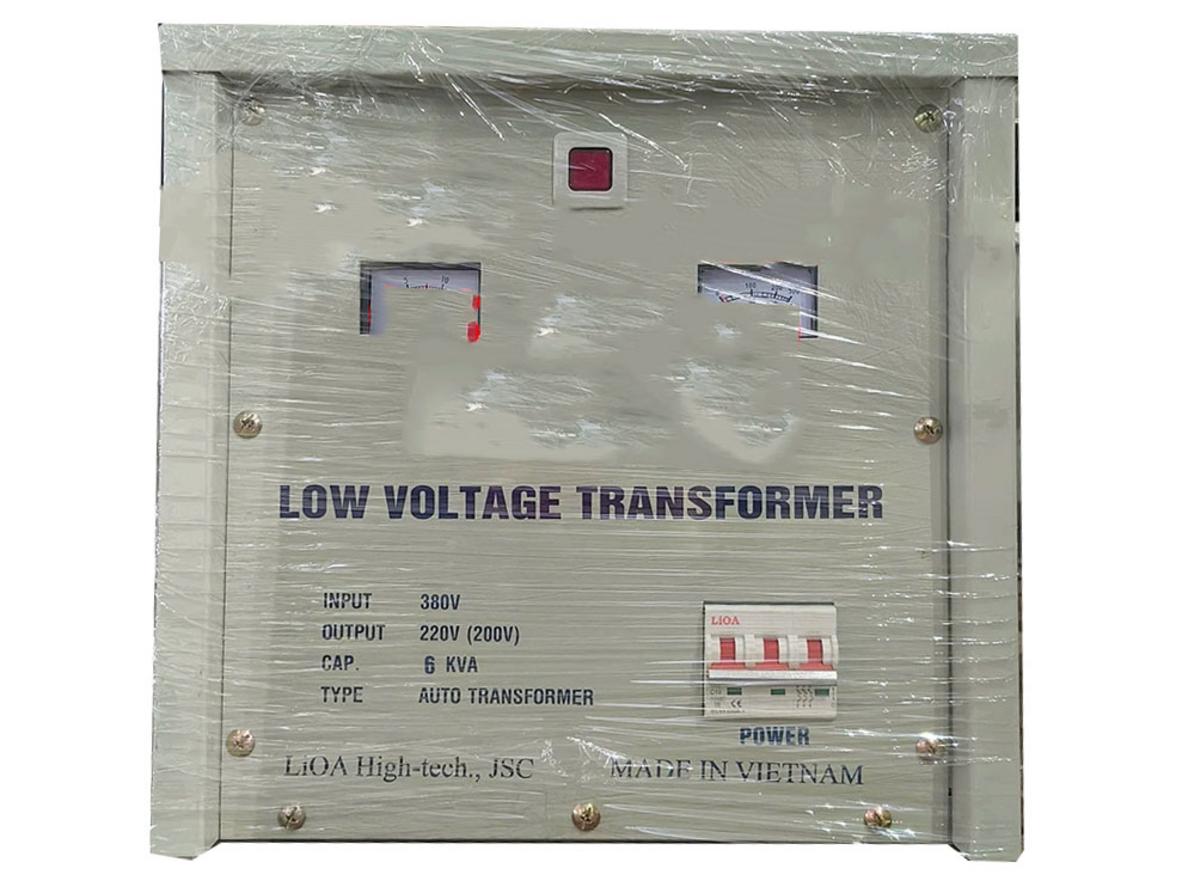 Biến áp đổi nguồn hạ áp 3 pha Lioa 6 KVA 3K600M2YH5YT (tự ngẫu)