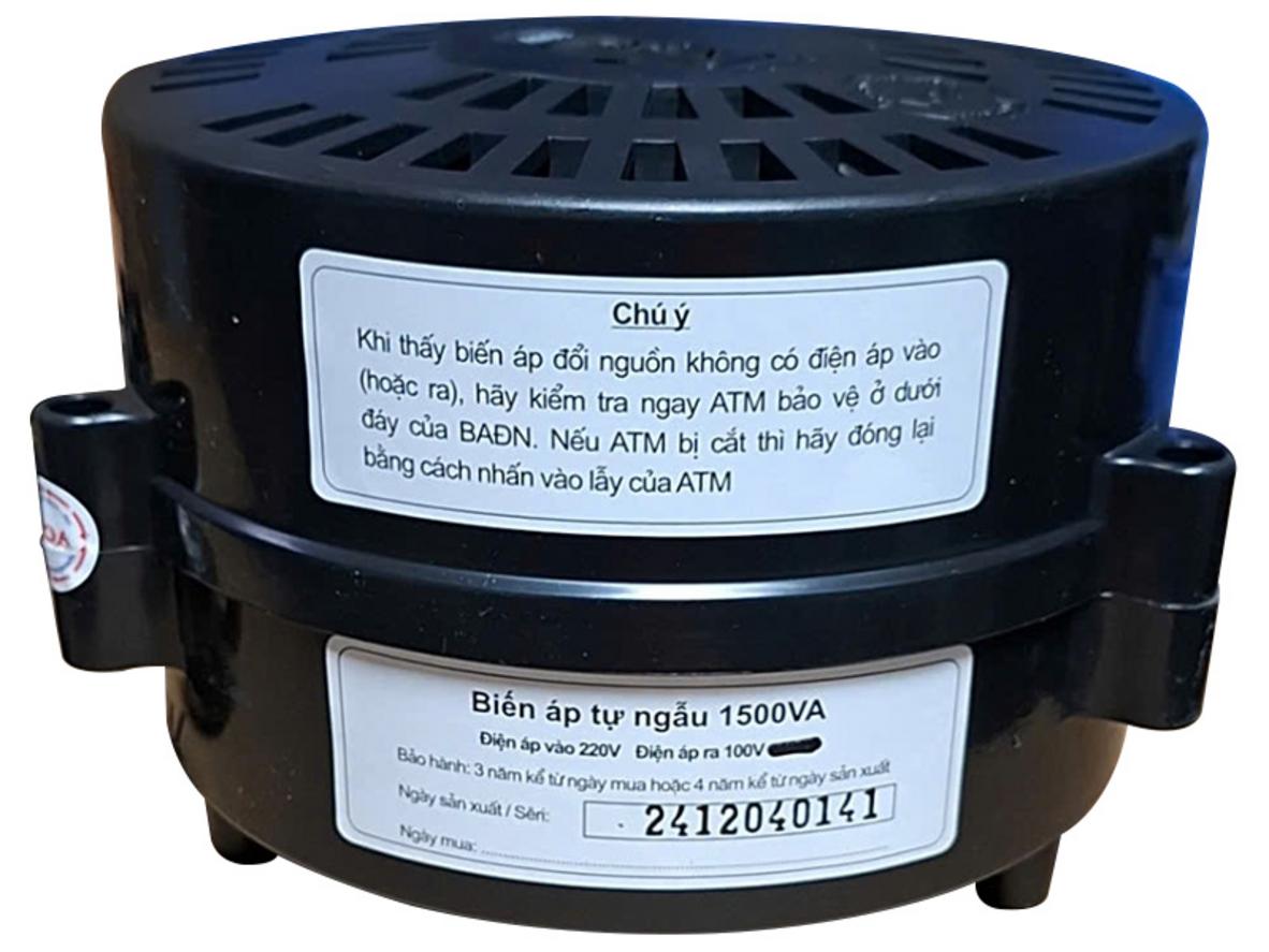 Biến áp đổi nguồn hạ áp Lioa DN015 (DN015A) 1P - 1500VA
