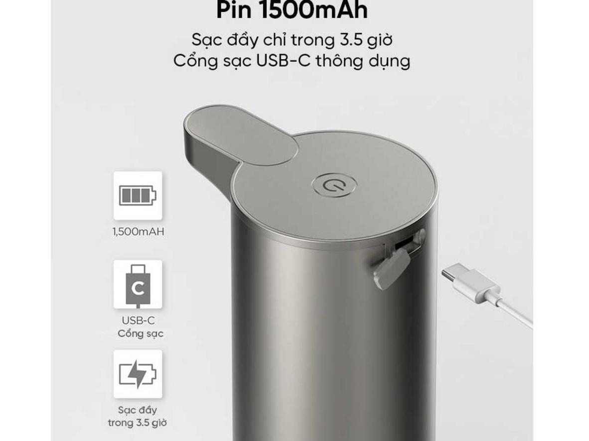 Tổng quan Bình đựng xà phòng tạo bọt tự động Lumias LSD-280S (280ml, 1.500 mAh)