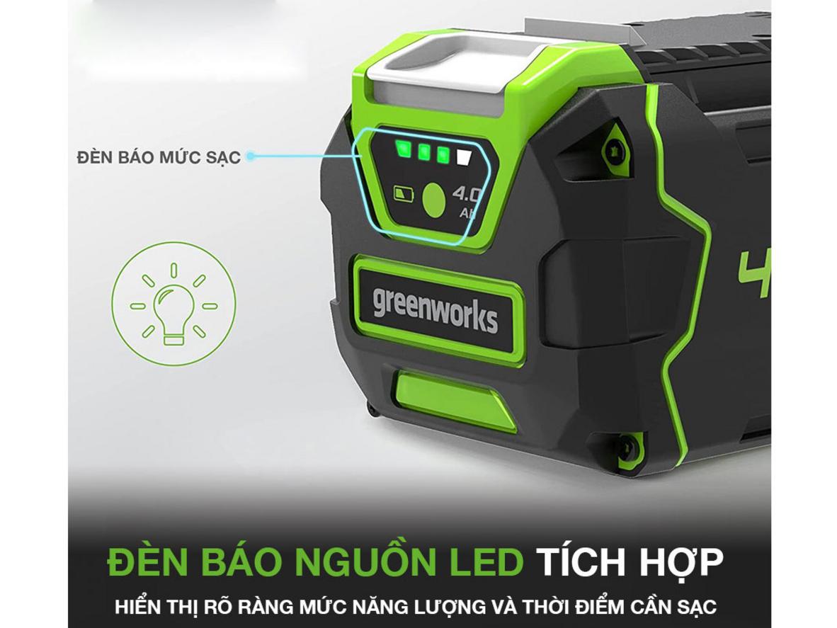 BMS bảo vệ pin và đèn LED hiển thị mức pin giúp dùng an tâm hơn.