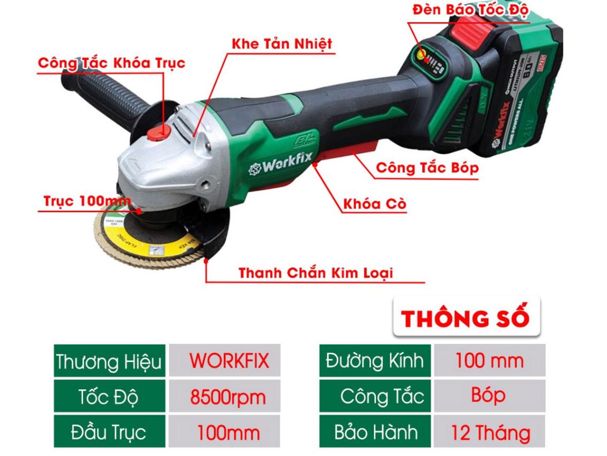 Brushless và lõi đồng giúp máy bền bỉ hơn.