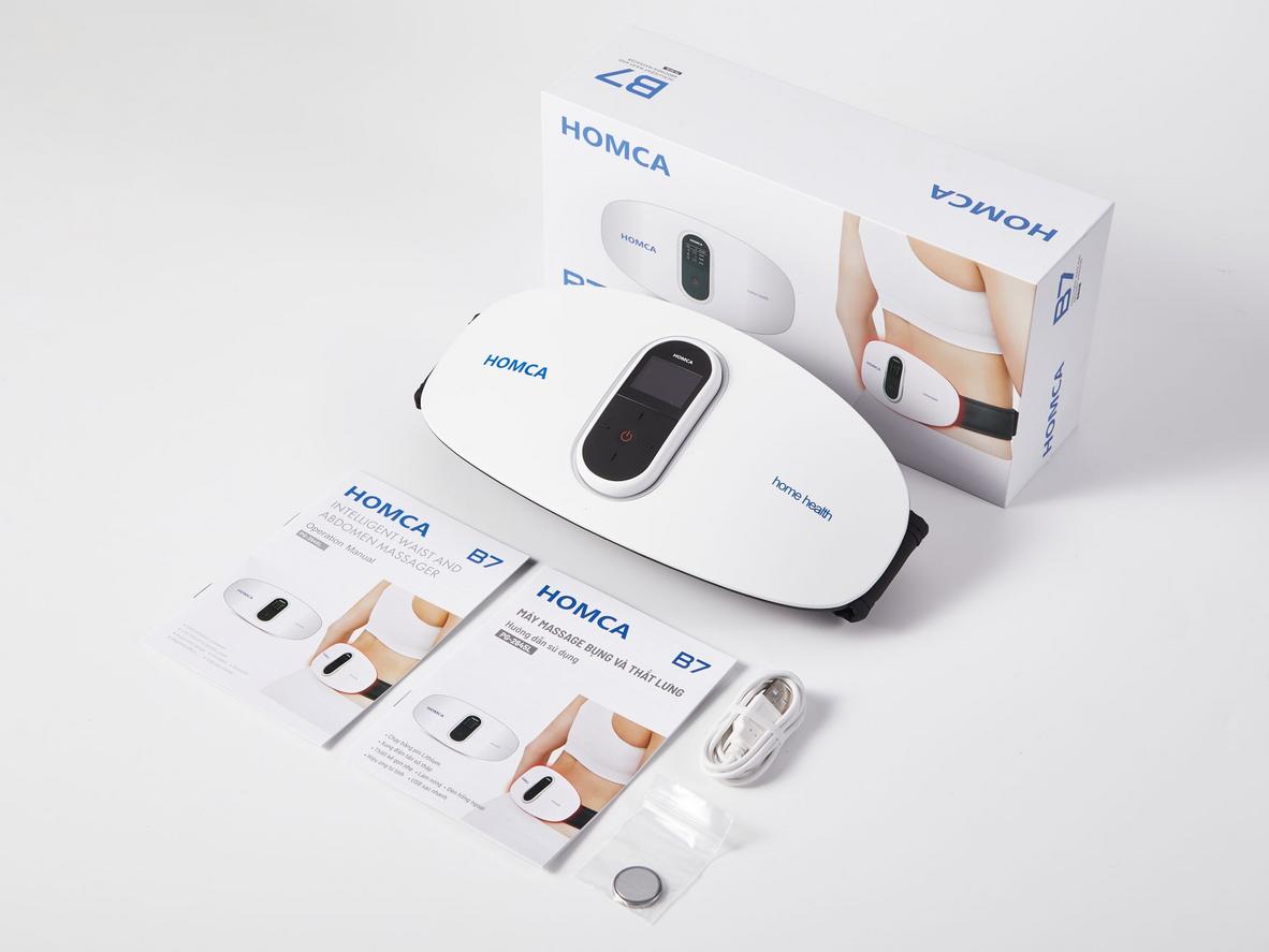 Chườm nóng 3 mức và hồng ngoại trên Homca B7