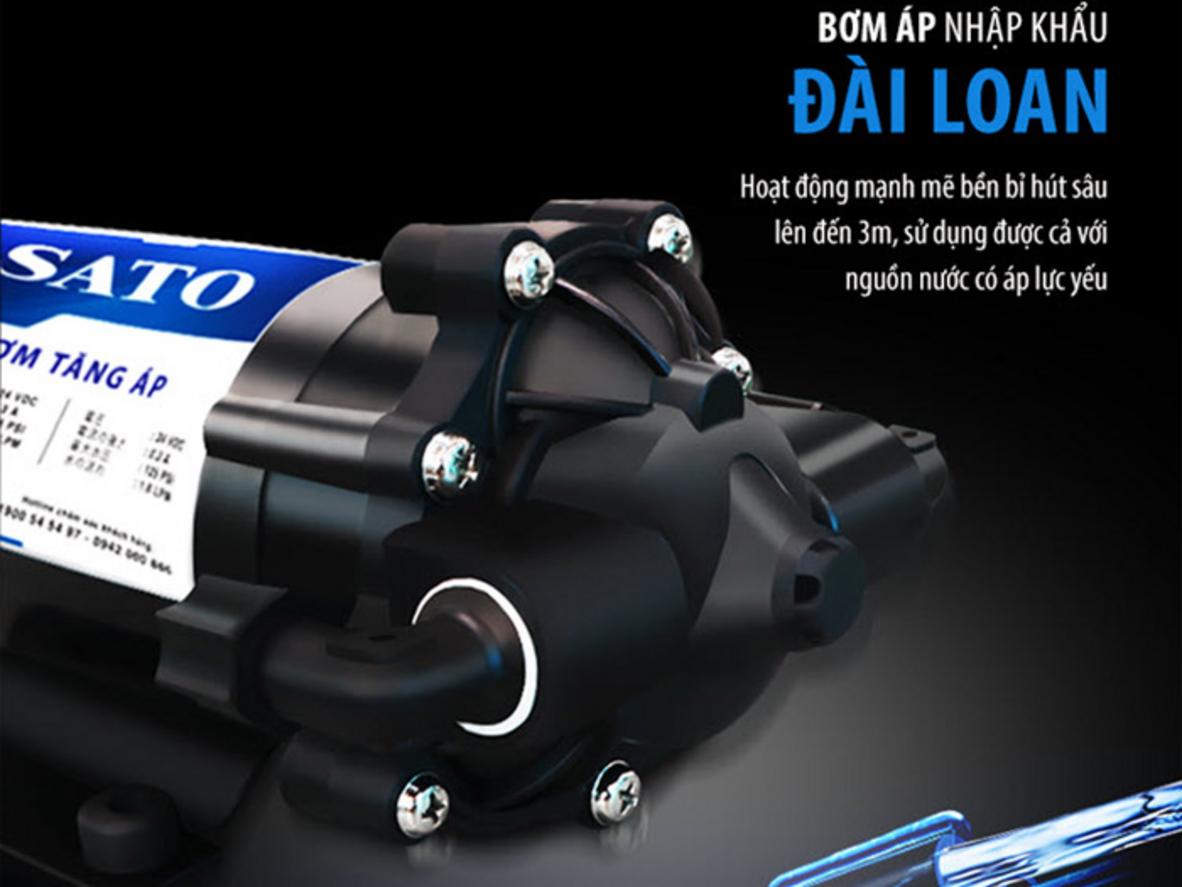 Công suất 10 lít/giờ với bình chứa 10 lít đáp ứng nhu cầu gia đình.