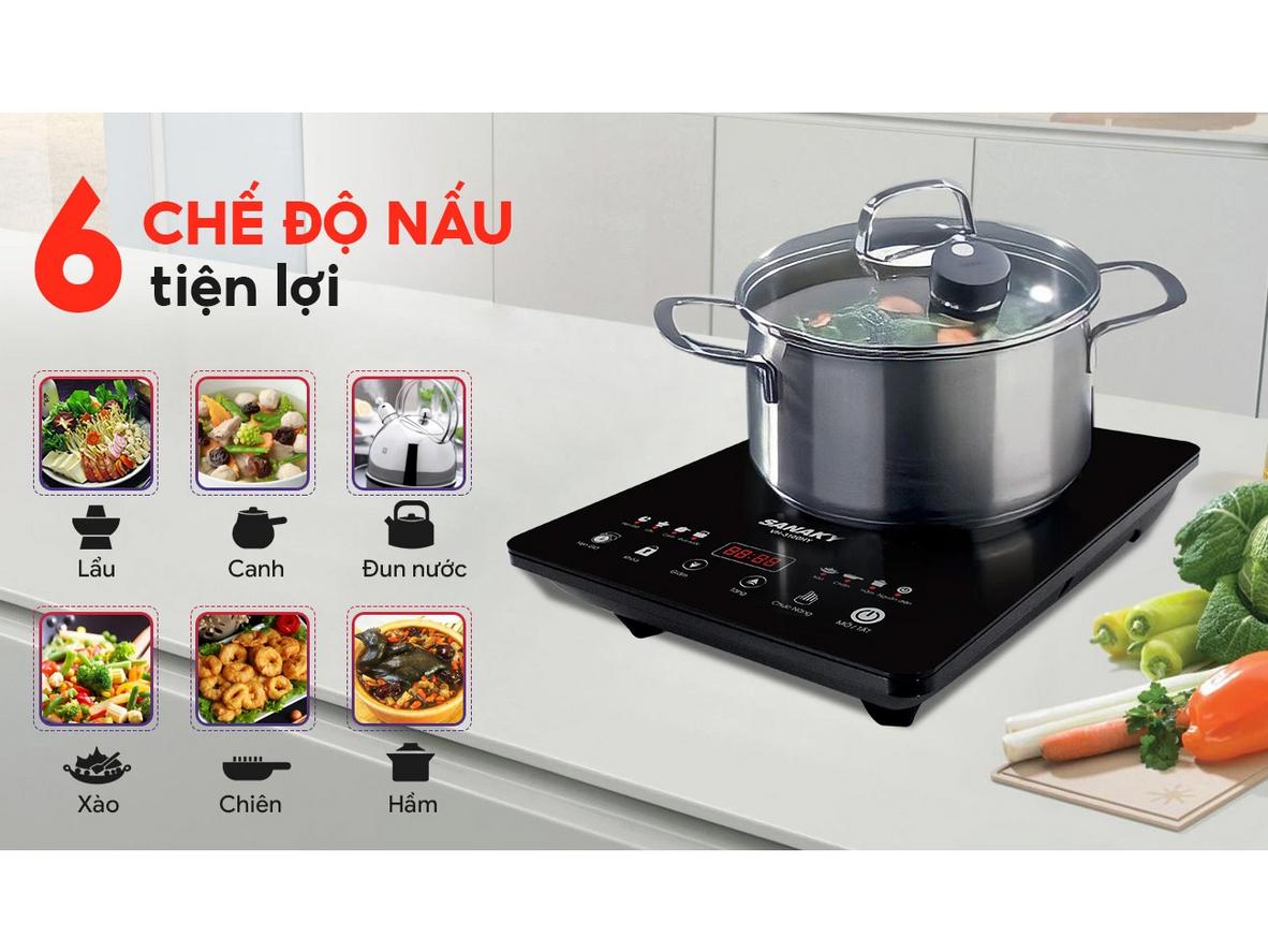 Công suất 1800W giúp nấu nhanh hơn