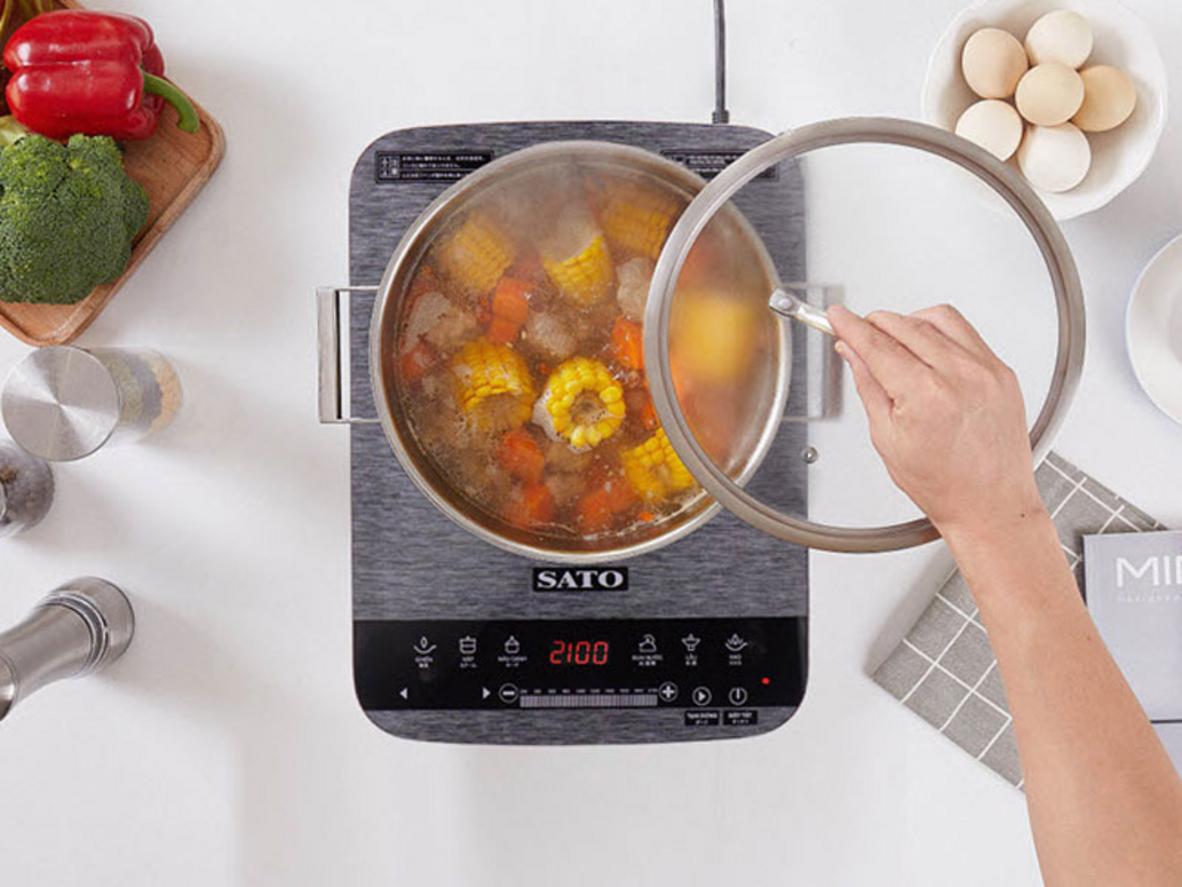 Công suất 2.100W giúp nấu nhanh, tiết kiệm thời gian