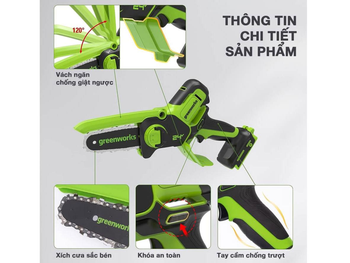 Thân máy nhẹ giúp thao tác linh hoạt và ít mỏi tay.