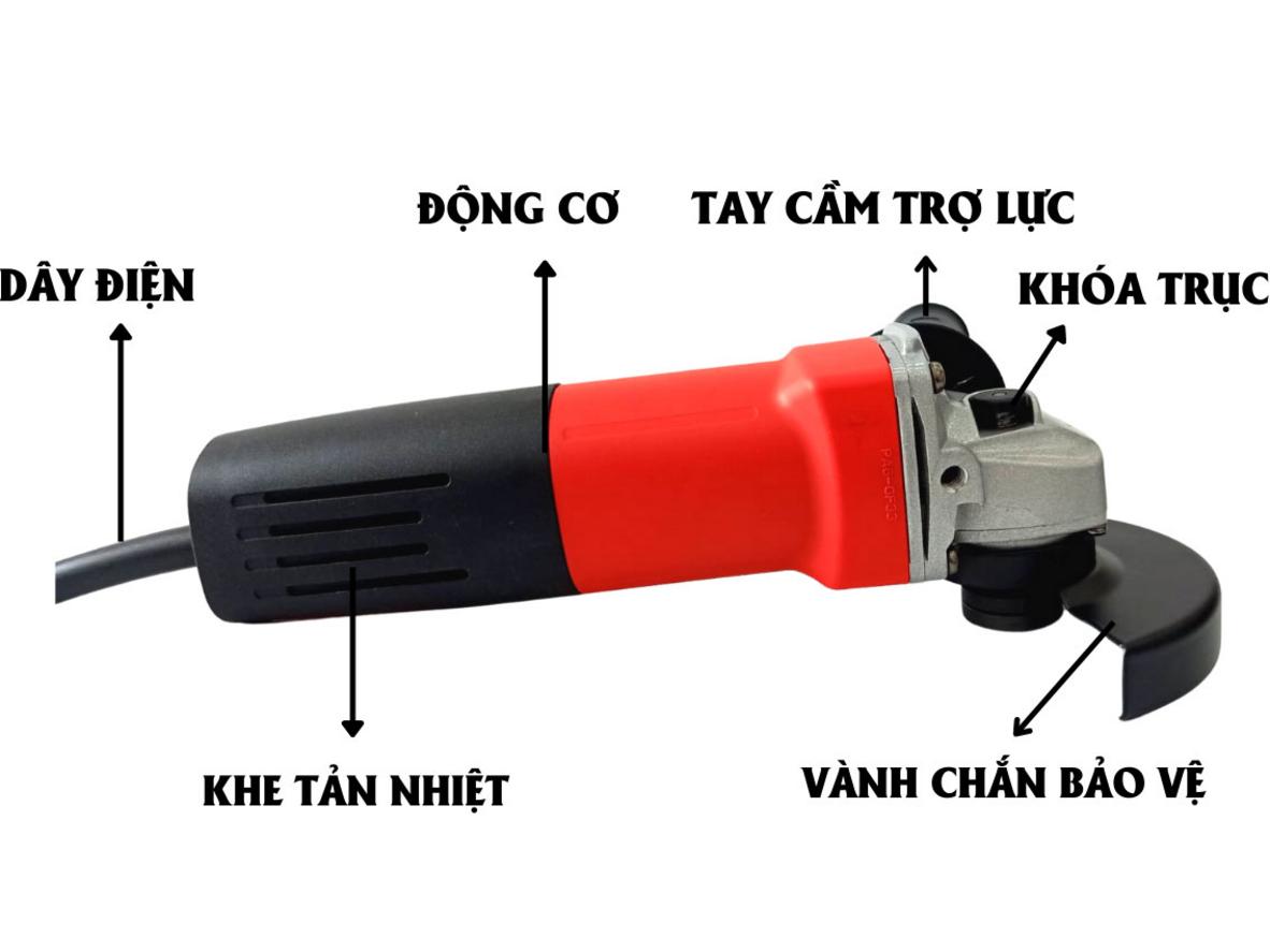 Đĩa 100mm nhỏ gọn, dễ thao tác ở góc hẹp