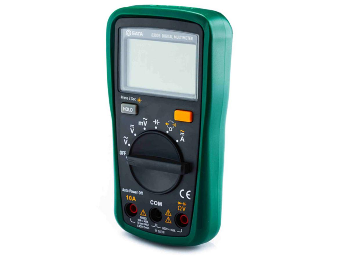 Đo điện áp AC/DC 600V nhanh và rõ ràng.