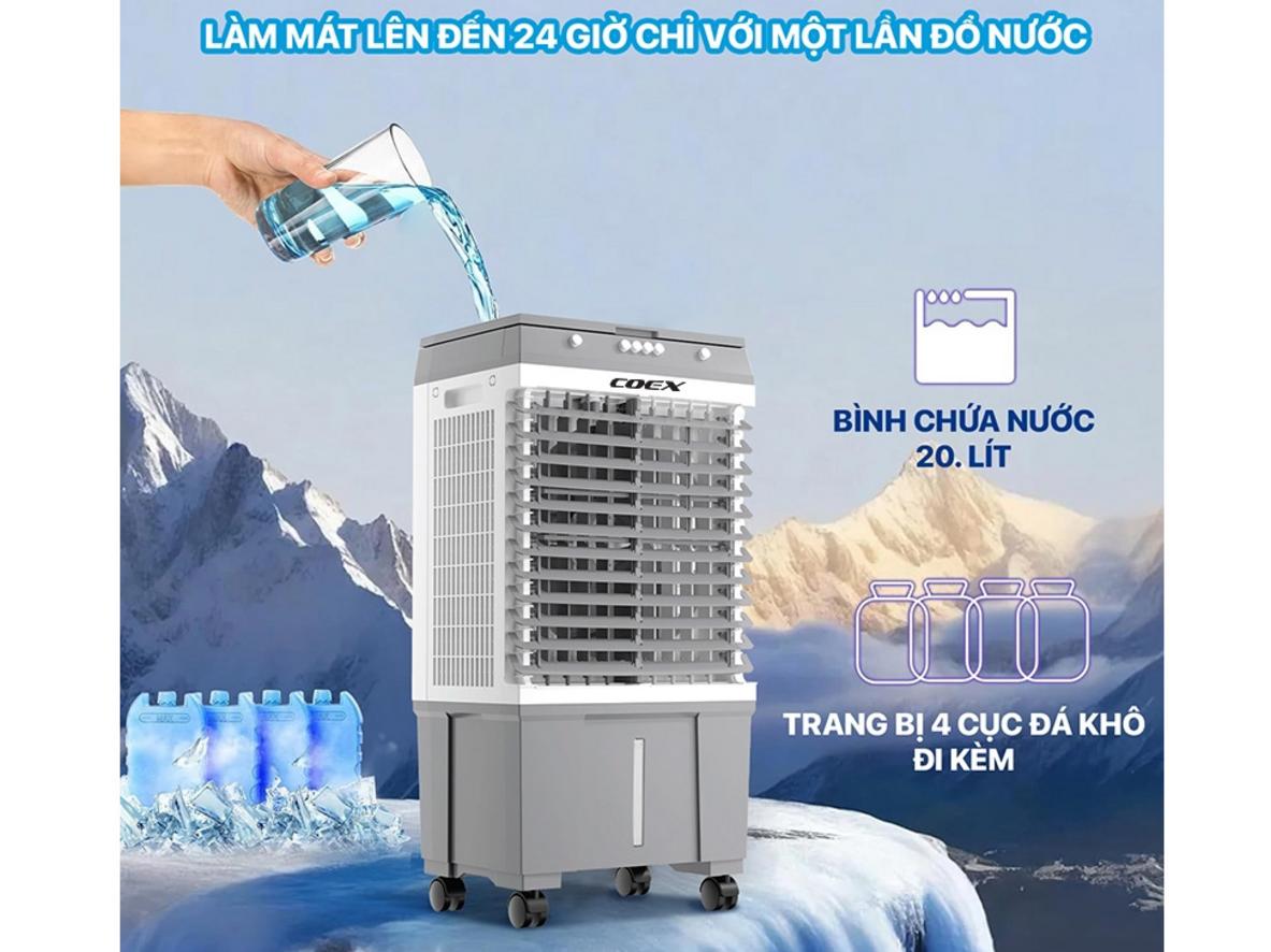 Động cơ dây đồng giúp máy bền bỉ và ổn định hơn.