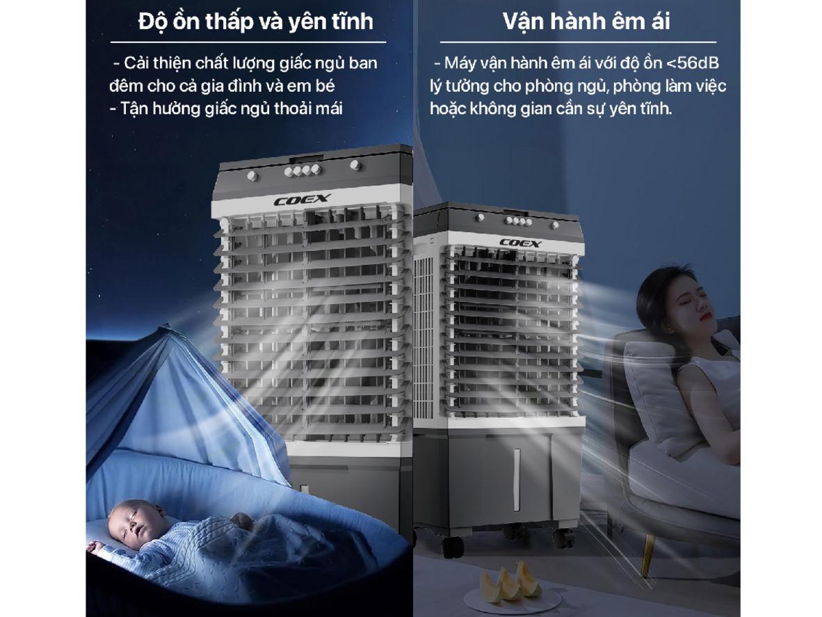 Động cơ dây đồng giúp máy bền bỉ và ổn định hơn.