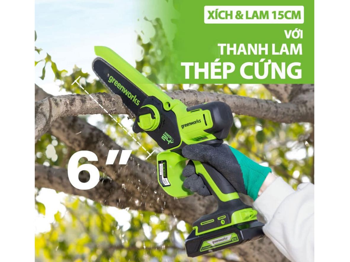 Động cơ không chổi than cho hiệu suất cắt ổn định và bền bỉ.
