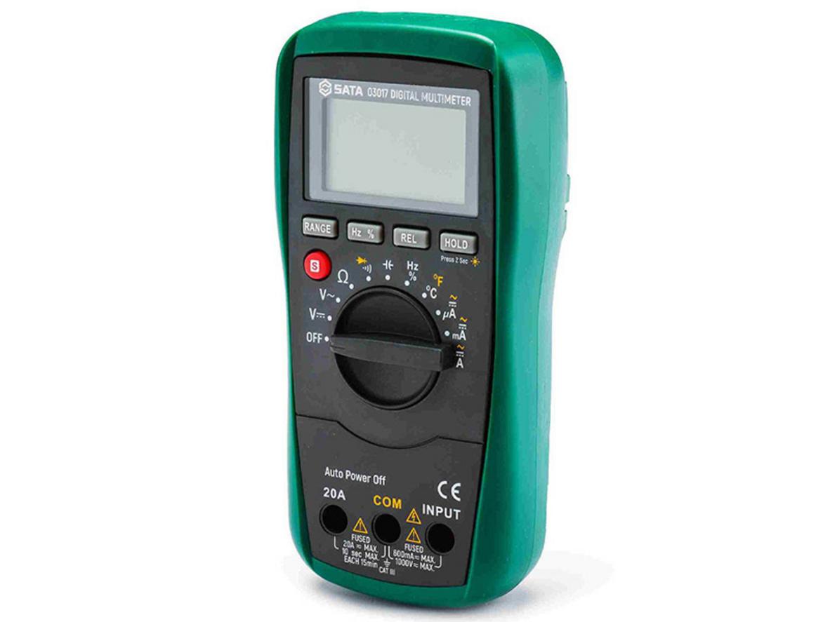 Tổng quan Đồng hồ đa năng Sata 03017 9V/10A