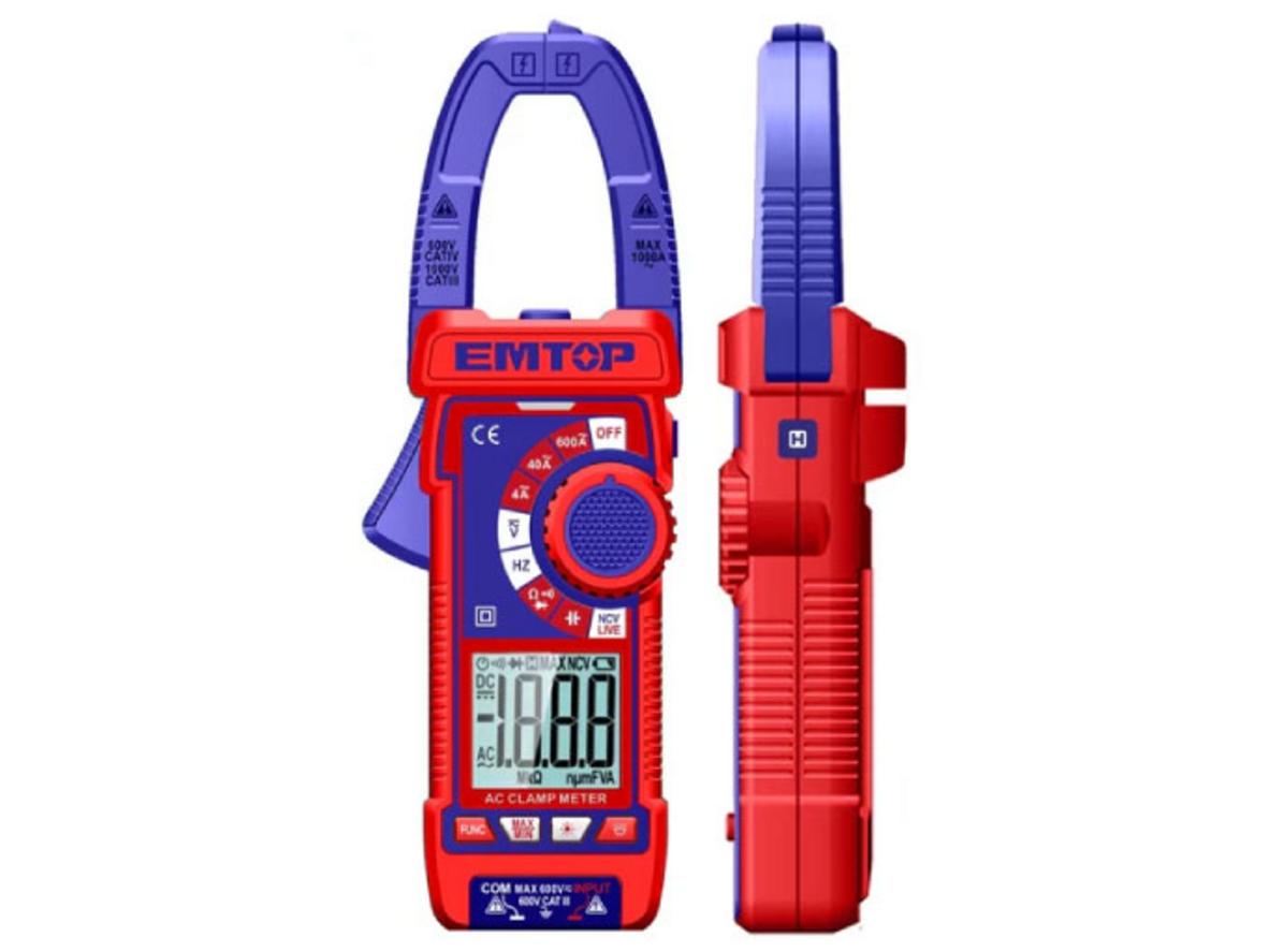 Tổng quan Đồng hồ kẹp AC kỹ thuật số Emtop EDMR762001