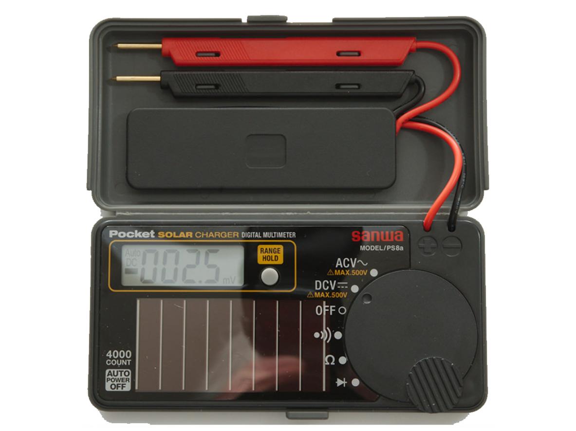 Tổng quan Đồng hồ vạn năng chỉ thị số Sanwa PS8a