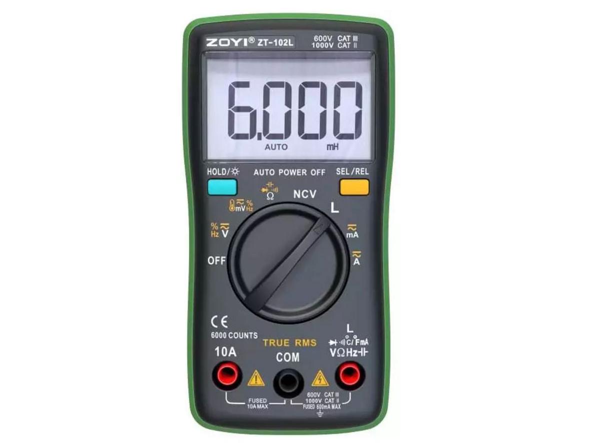 Tổng quan Đồng hồ vạn năng đo cuộn cảm kỹ thuật số Zoyi ZT-102L