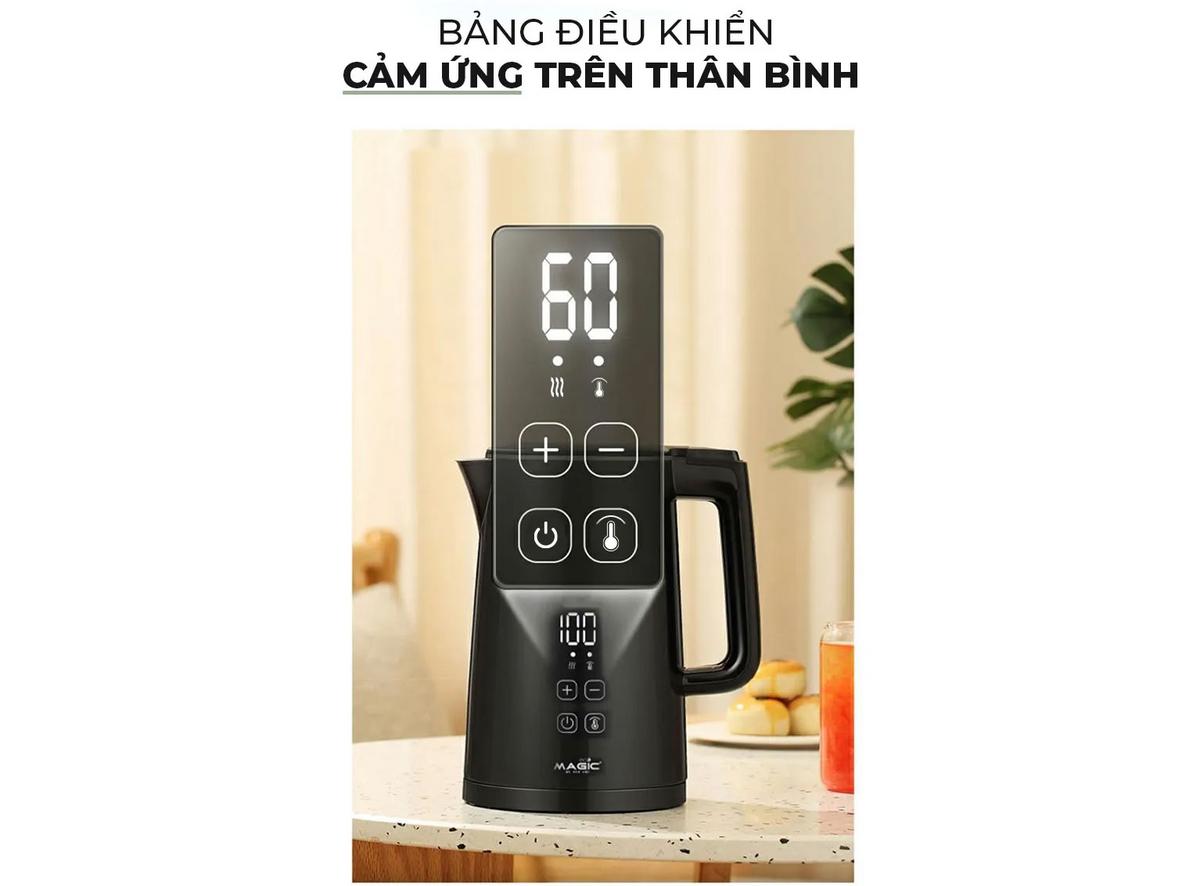 Công suất 2.200W cho khả năng đun nhanh