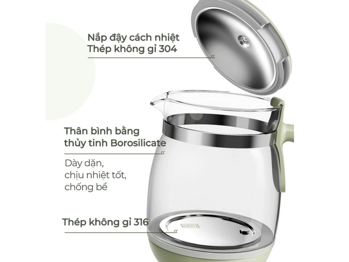 Đun nhanh 800W giúp pha sữa kịp thời cho bé.