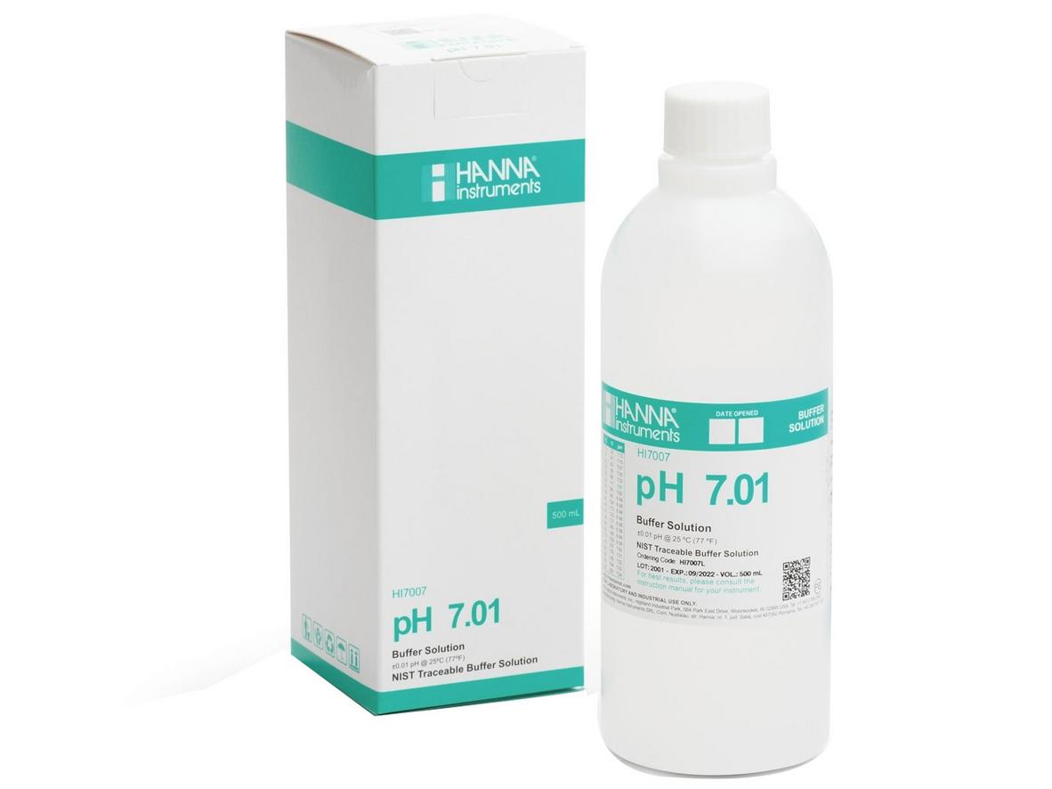 Tổng quan Dung dịch hiệu chuẩn pH 7.01 HI7007L (500ml)