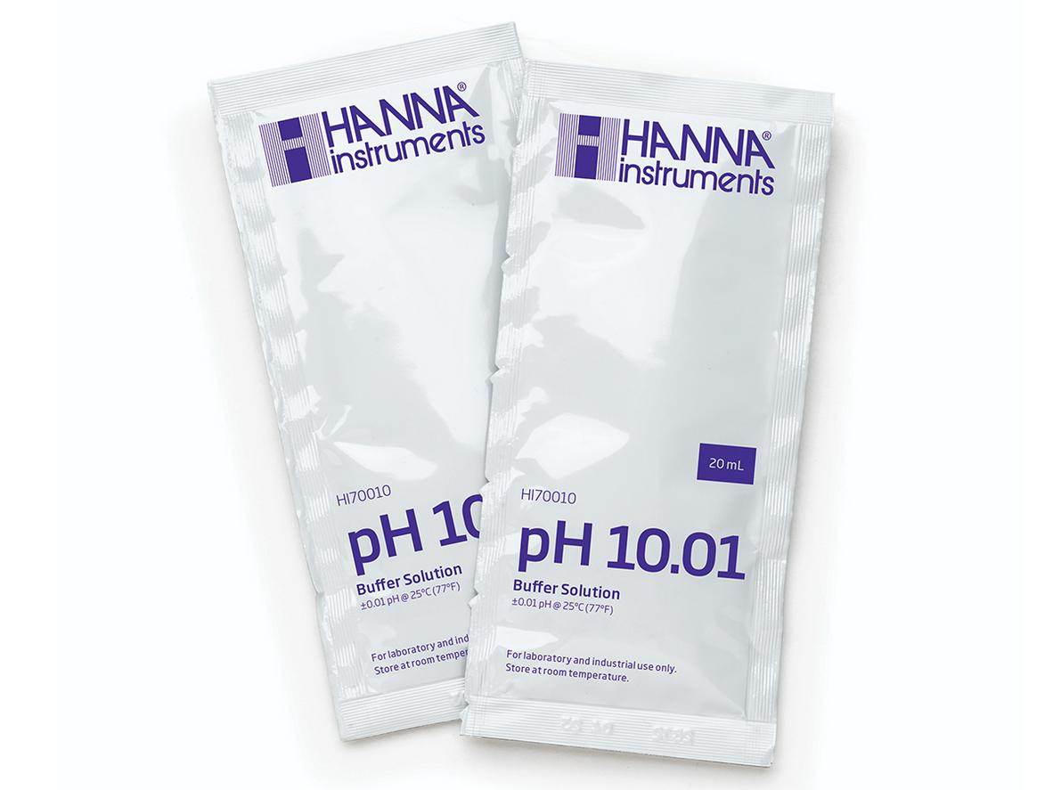 Dung dịch hiệu chuẩn pH10.01 HI70010P (gói 20ml, hộp 25 gói)